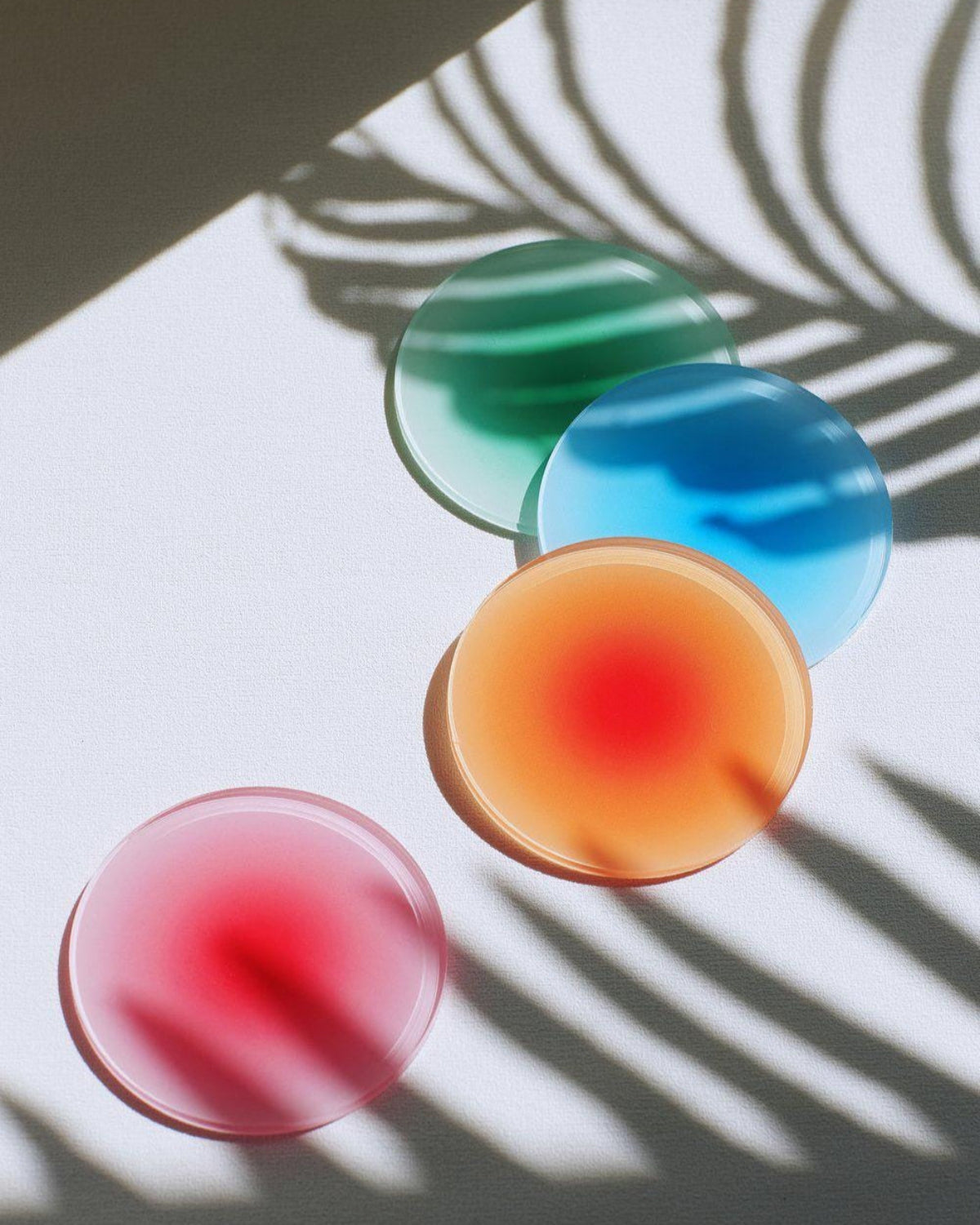 Vibrant ombre table coaster set for coffee tables – perfect balance of function and aesthetic