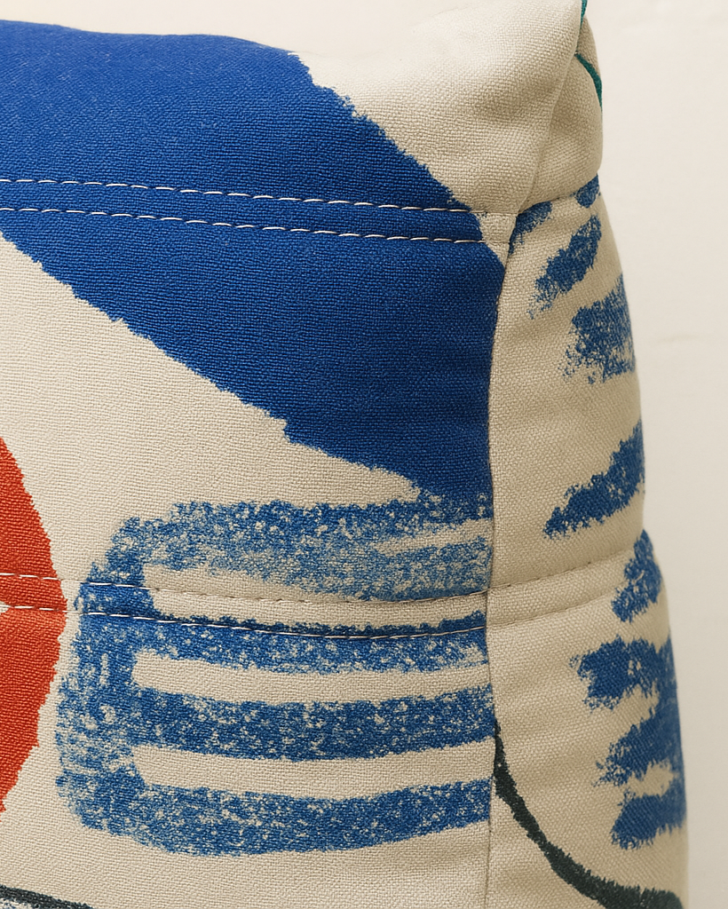 Bold graffiti Togo sofa made with ultra-soft velvet suede and high-density sponge filling — a luxurious, custom-made lounge piece.