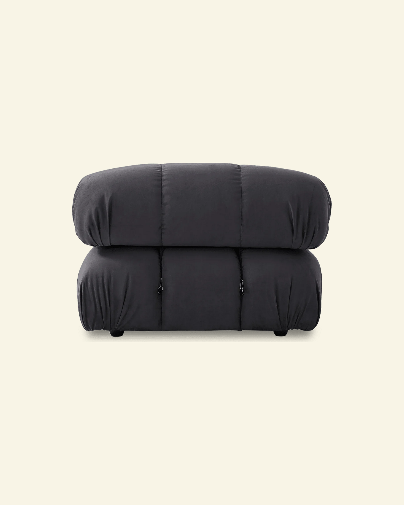Black camaleonda replica chair on a beige background