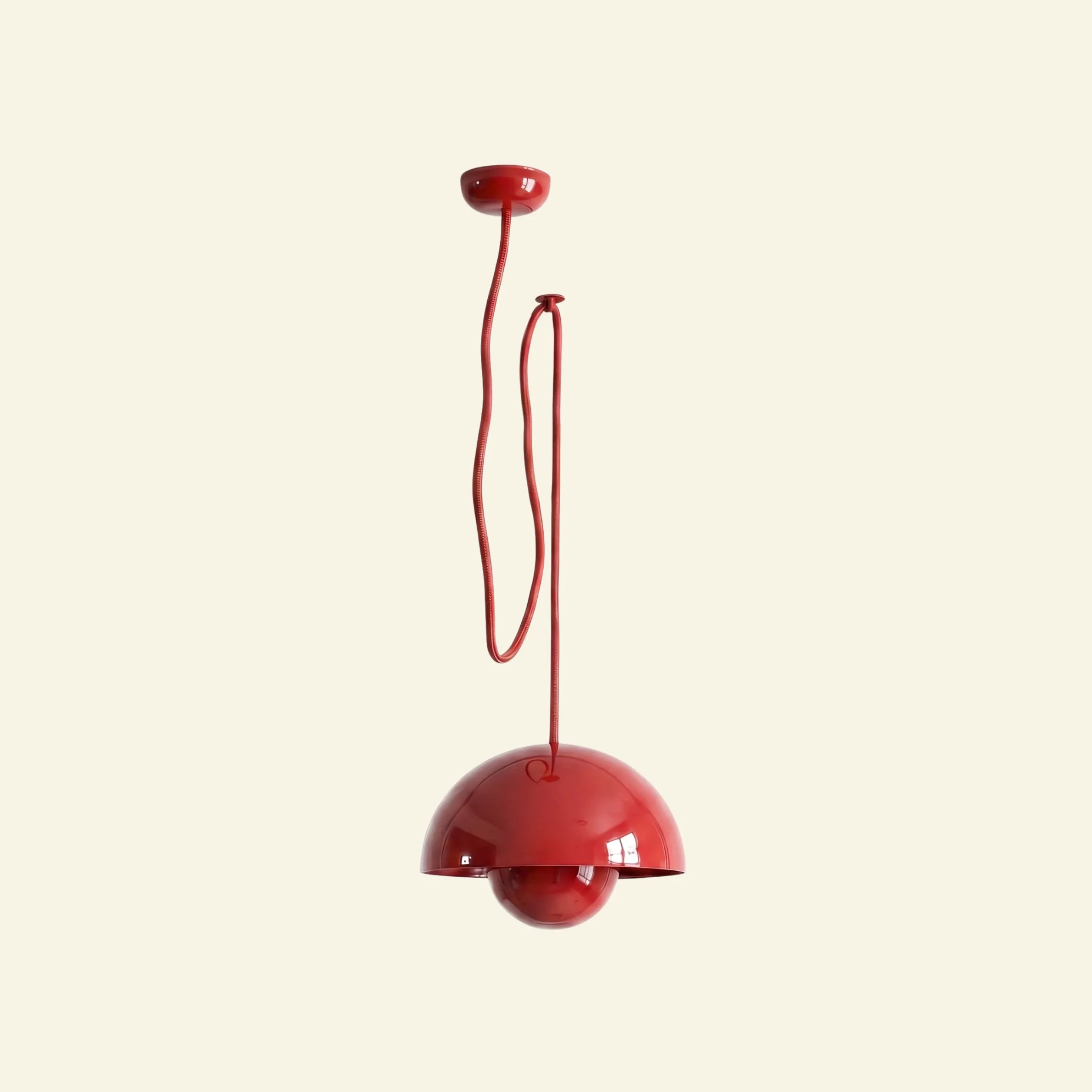Domi Pendant Lamp, a ceiling pendant light with a soft sculptural shade for modern interiors, view 10