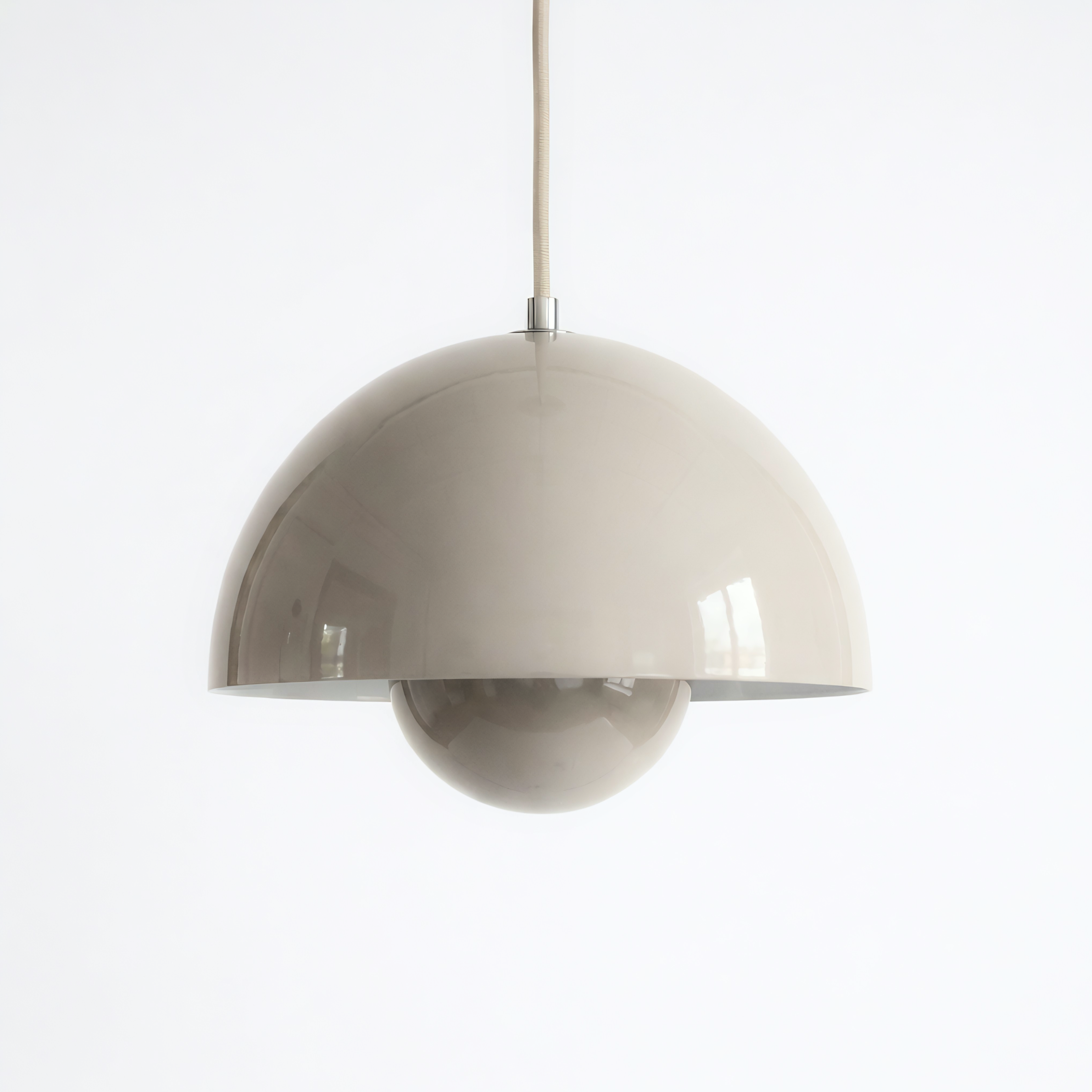 Domi Pendant Lamp, a ceiling pendant light with a soft sculptural shade for modern interiors, view 16