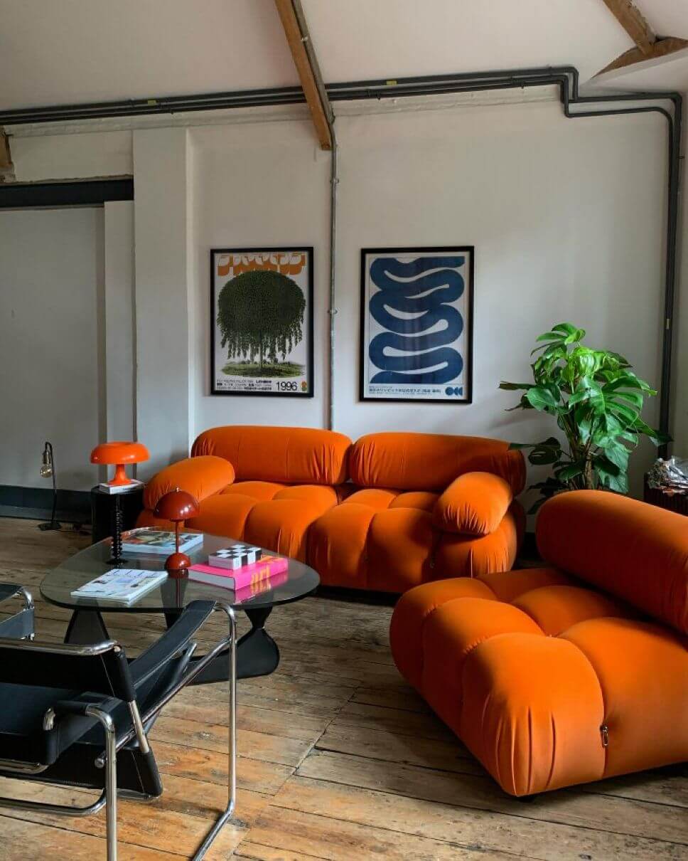 Modern living room with a high quality sofa showing the difference between cheap sofas and long lasting design.