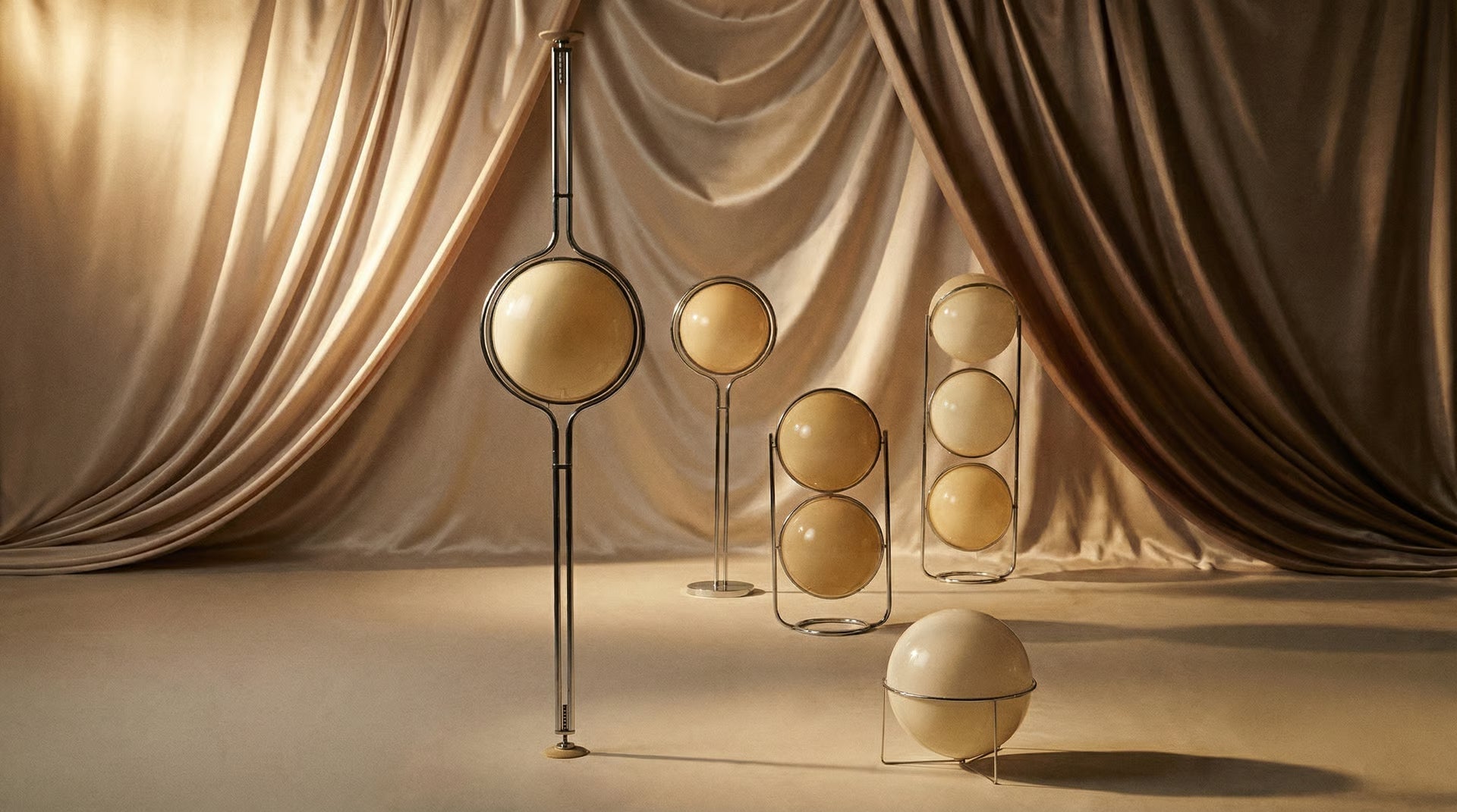 Lámpara de pie globo