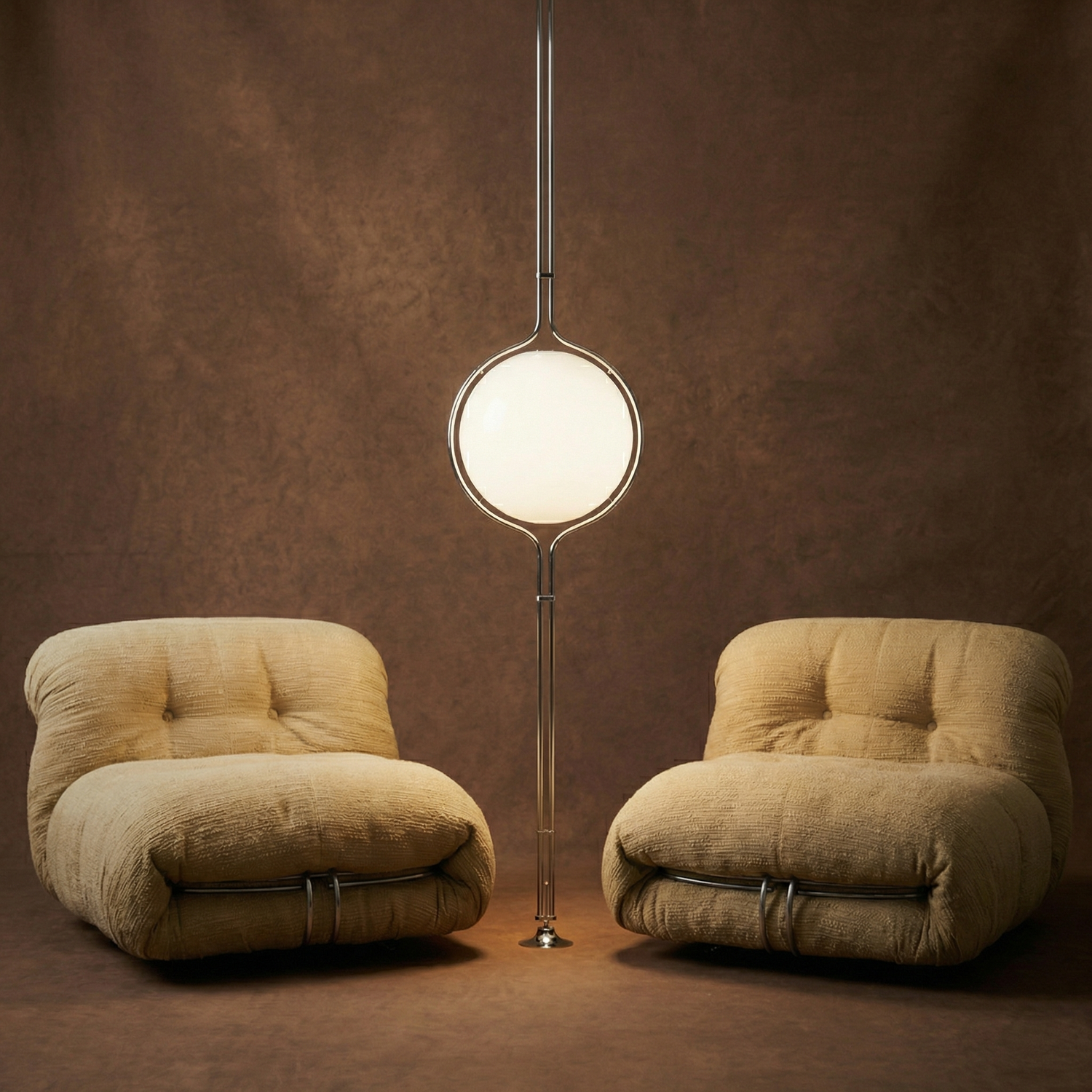 Zuru Floor to Ceiling Lamp in the Zuru Lamp Collection and Soriana Cairs