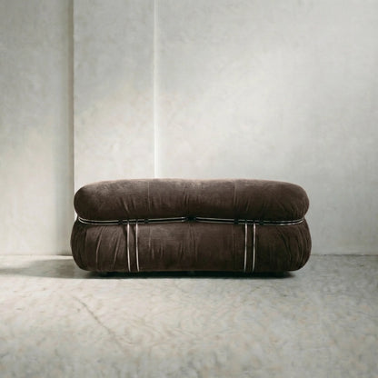 soriana sofa 2-seater dupe in chestnut corduroy angled view in studio