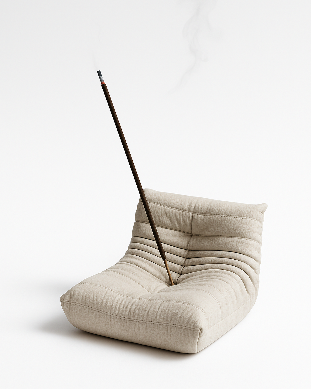 Togo Incense Holder – a bold, sculptural incense holder inspired by iconic 70s design, photographed in soft light on a minimalist surface.