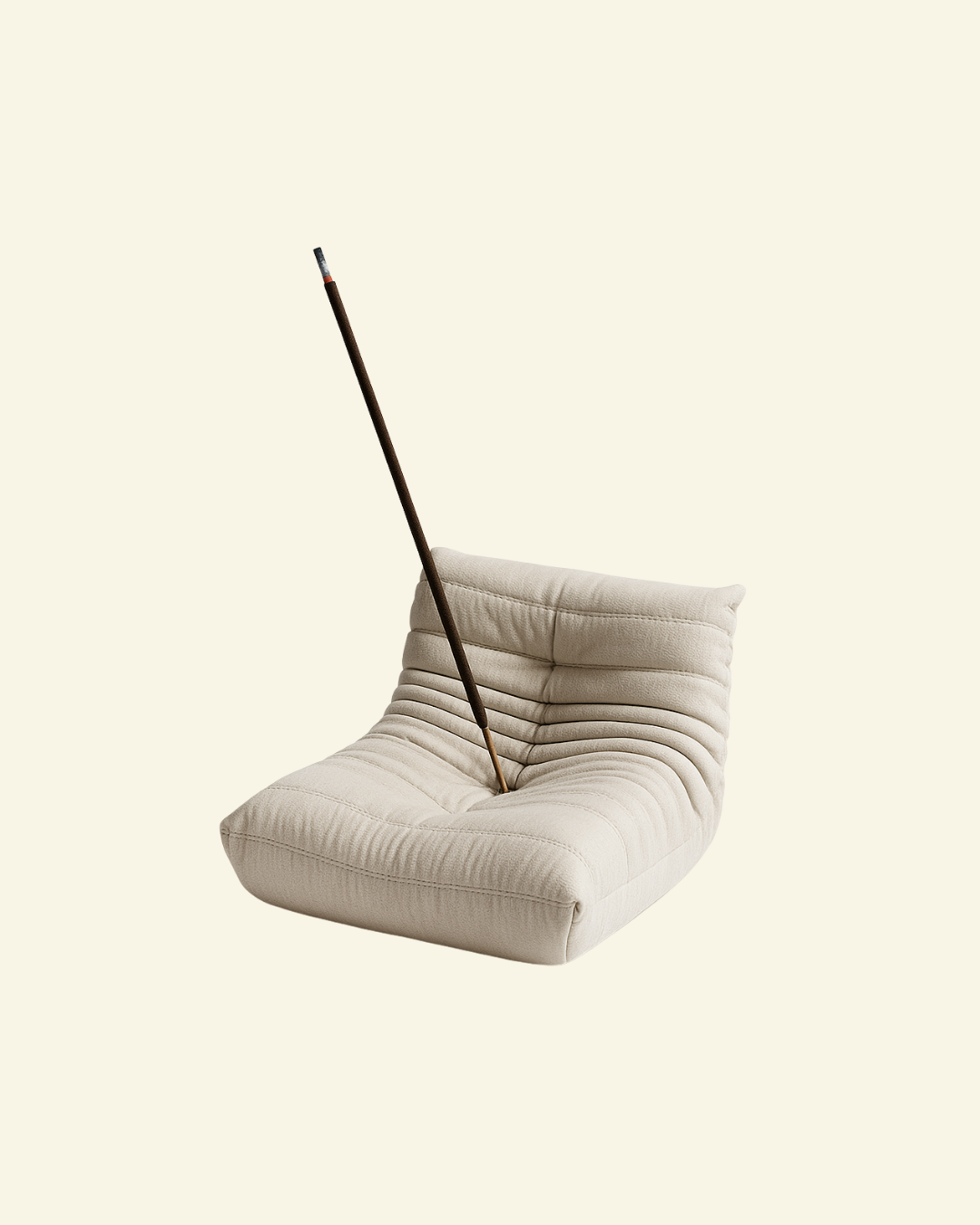 Togo Incense Holder – a bold, sculptural incense holder inspired by iconic 70s design, photographed in soft light on a minimalist surface.