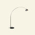 Aura boogvloerlamp – marmeren voet en koepelkap | VibeHaus