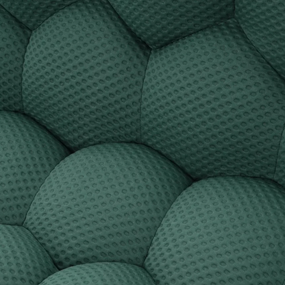 Close-up of Bubble Chair replica texture – breathable 3D-knit fabric and memory-foam padding by Vibehaus