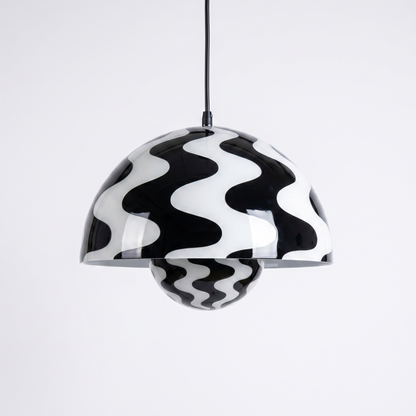 Domi Pendant Lamp, a ceiling pendant light with a soft sculptural shade for modern interiors, view 4