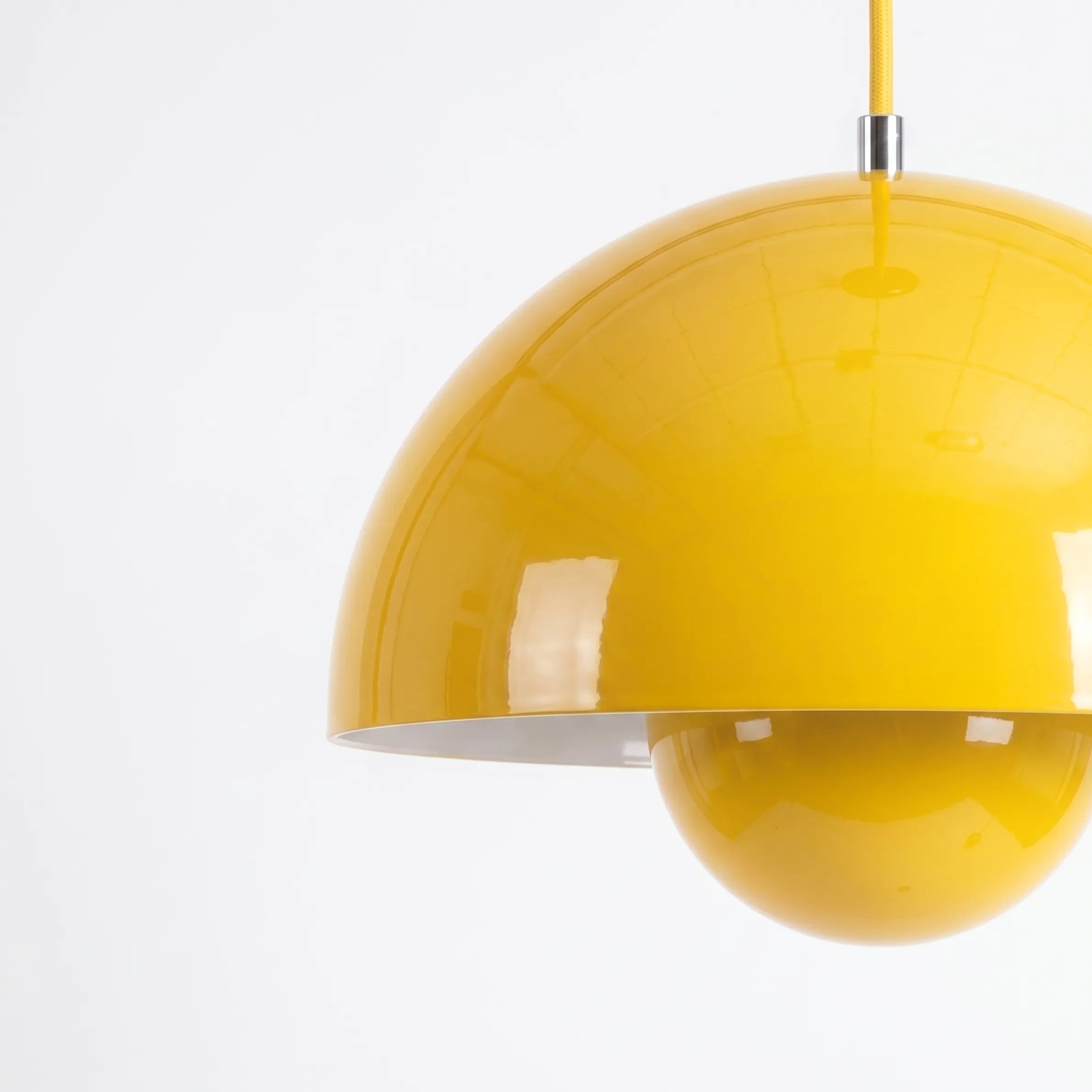 Domi Pendant Lamp, a ceiling pendant light with a soft sculptural shade for modern interiors, view 7