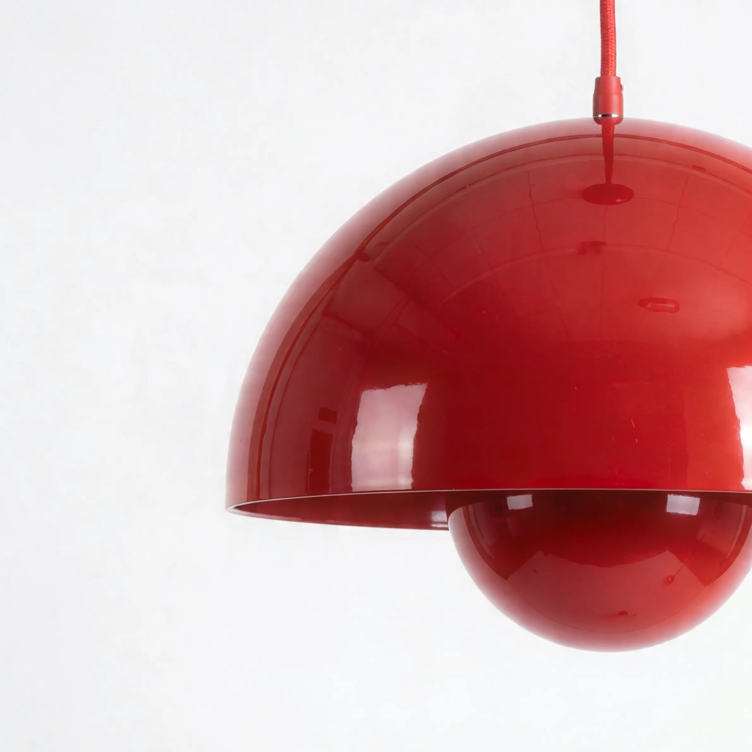Domi Pendant Lamp, a ceiling pendant light with a soft sculptural shade for modern interiors, view 12