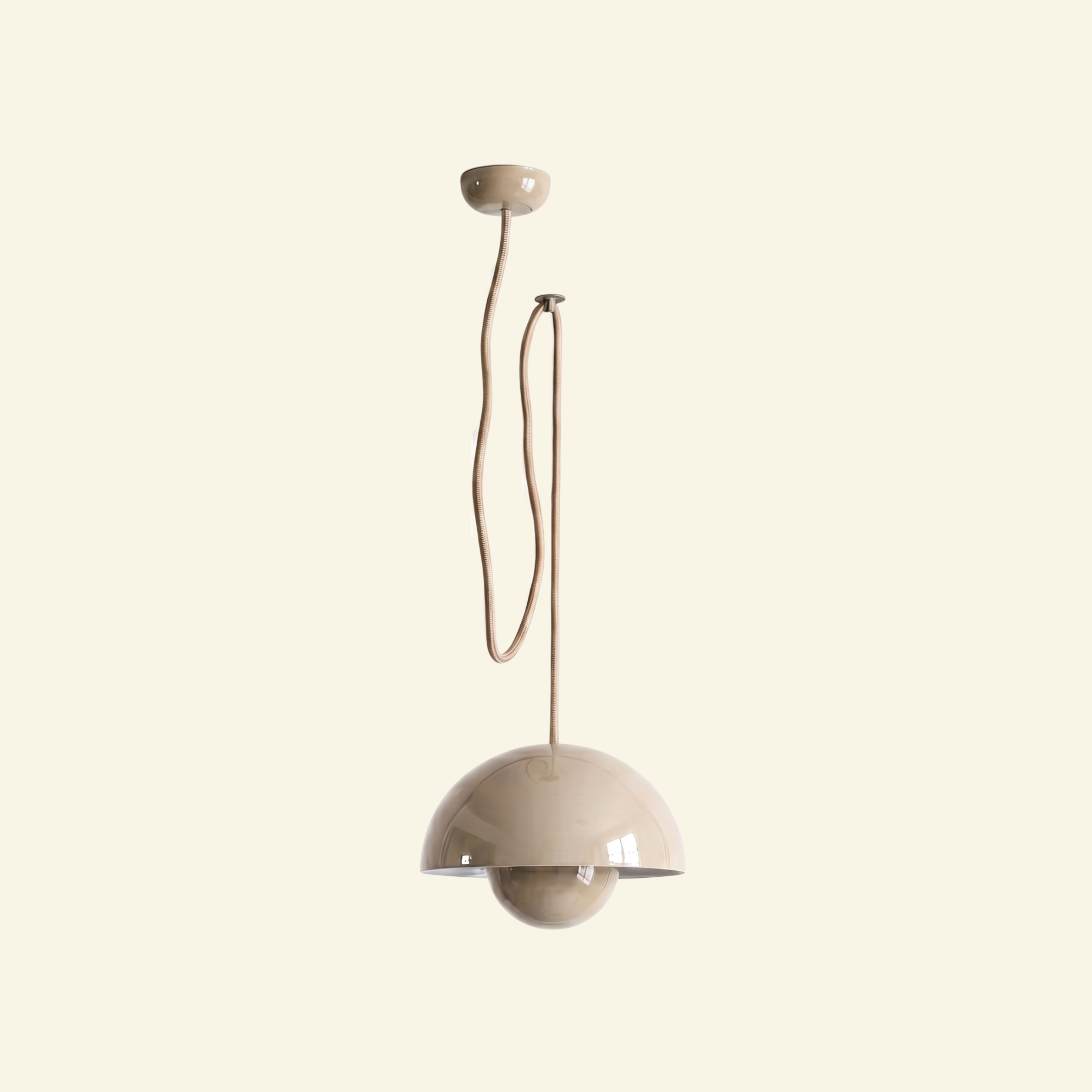 Domi Pendant Lamp, a ceiling pendant light with a soft sculptural shade for modern interiors, view 15