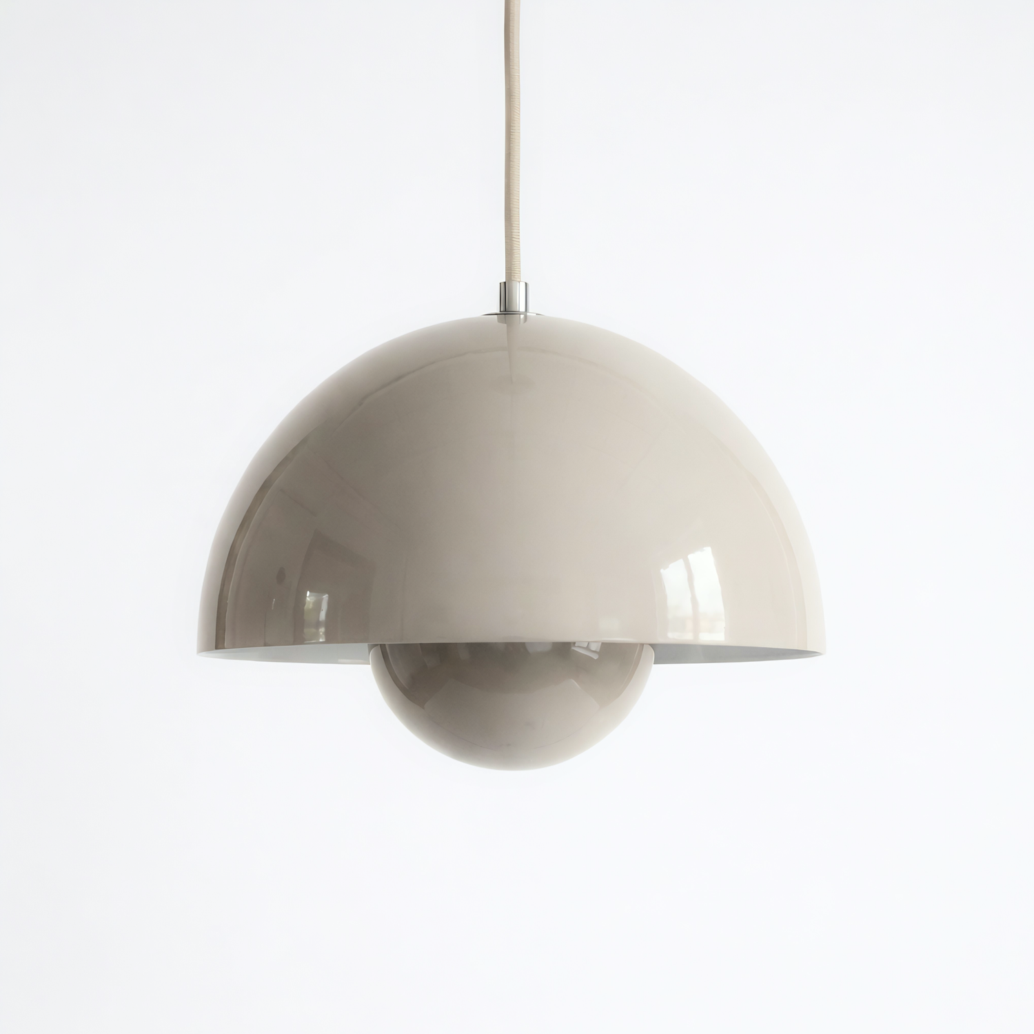 Domi Pendant Lamp, a ceiling pendant light with a soft sculptural shade for modern interiors, view 16