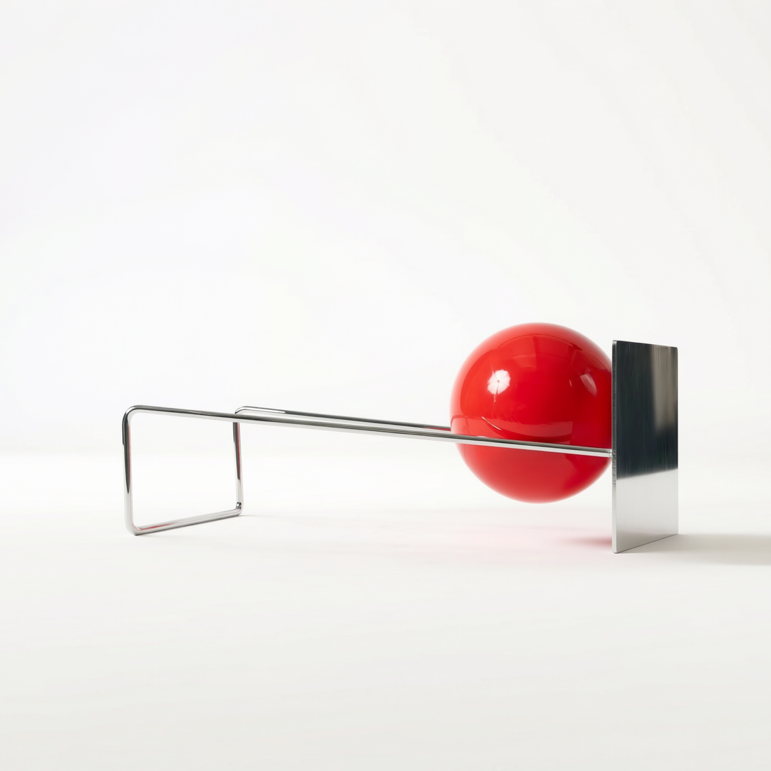 Globe Bookend, a decorative globe bookend for shelves, desks, and styled interiors, side view