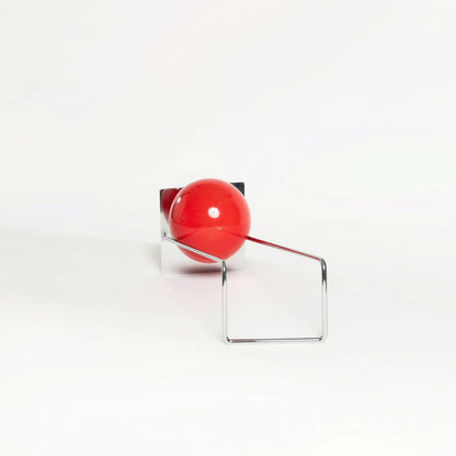 Globe Bookend, a decorative globe bookend for shelves, desks, and styled interiors, close-up detail