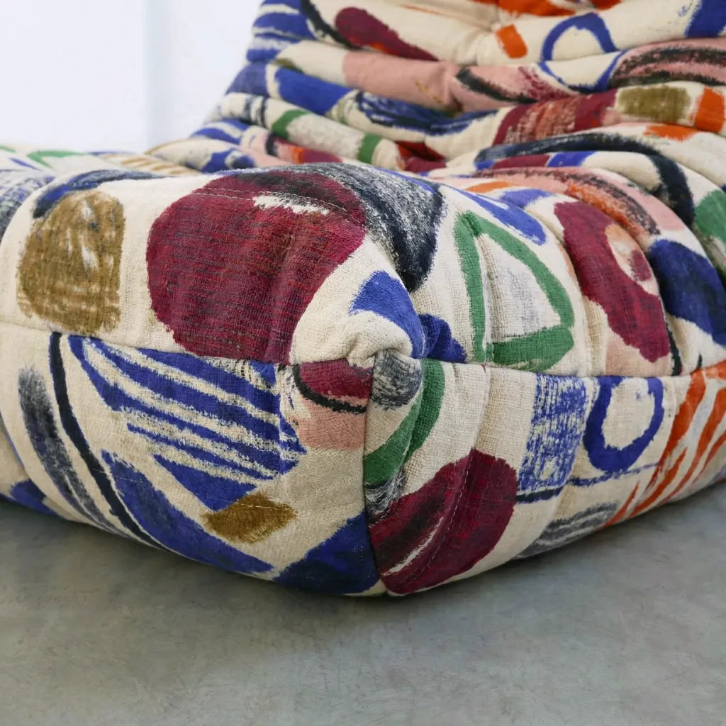 close-up of the graffiti togo-style chair on a plain background