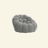 grey bubble chair dupe on beige background