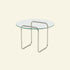 Round Glass Coffee Table – Orbit | Chrome & Glass | VibeHaus