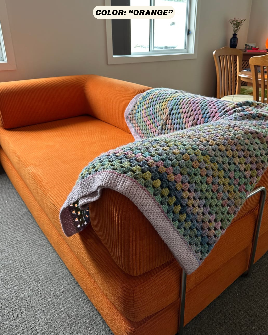 teddy sofa alternative in orange by vibehaus