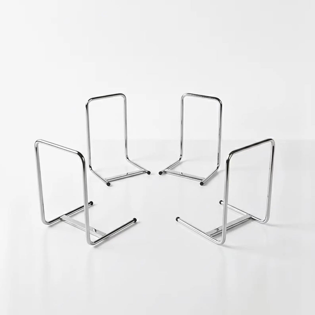 4 small support metal bars on white background for the teddy sofa