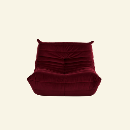 Togo chair dupe velvet burgundy