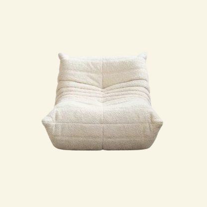 Togo chair dupe white boucle