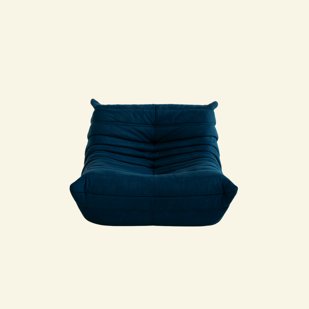 Togo chair dupe dark blue velvet