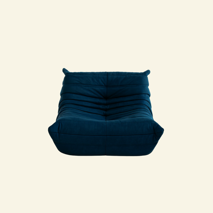 Togo chair dupe dark blue velvet