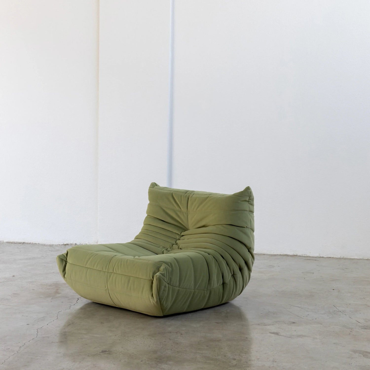 Togo Chair Dupe in green velvet by vibehaus